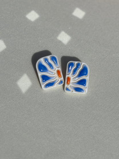 Abstract Floral Studs