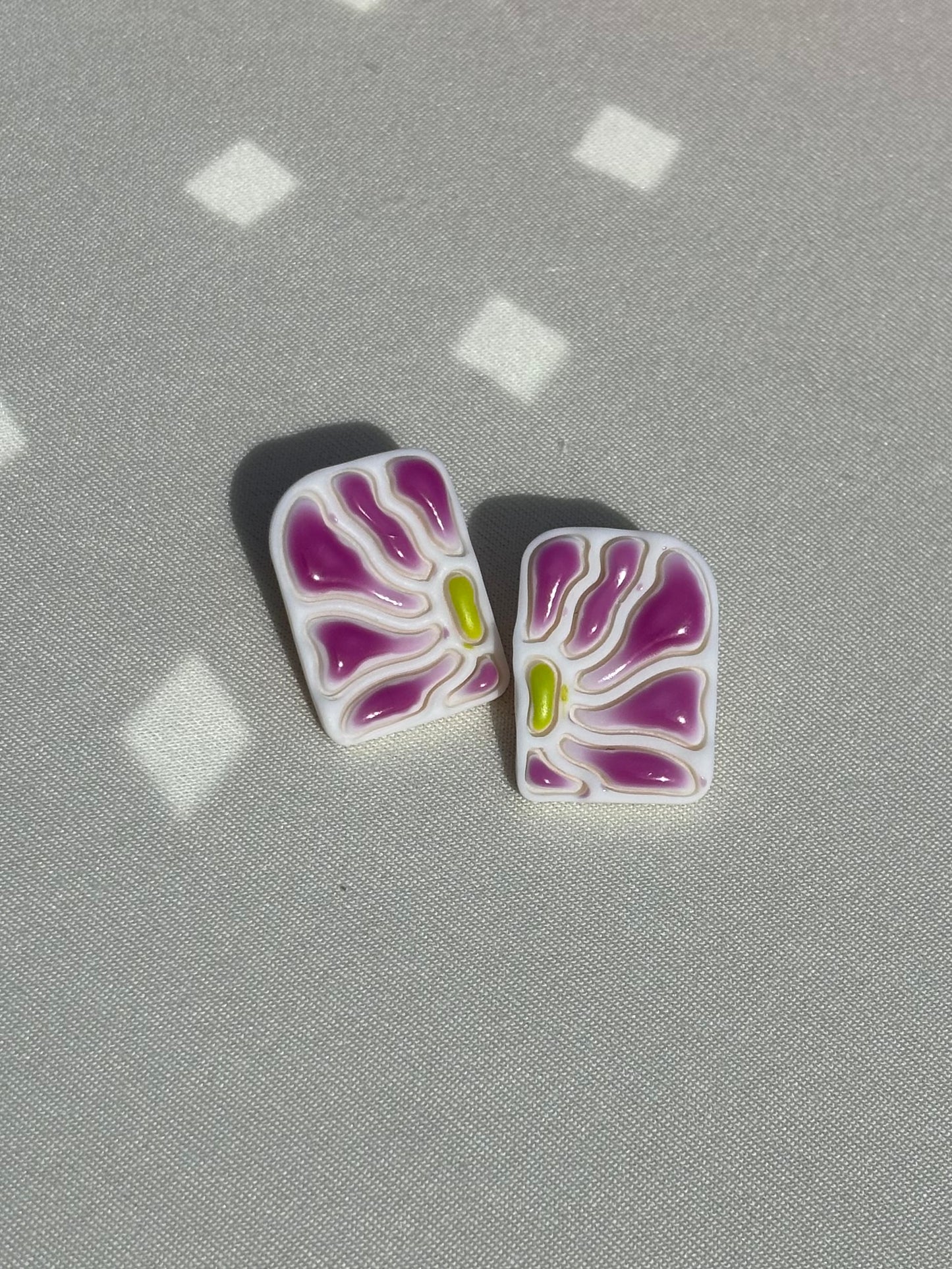 Abstract Floral Studs